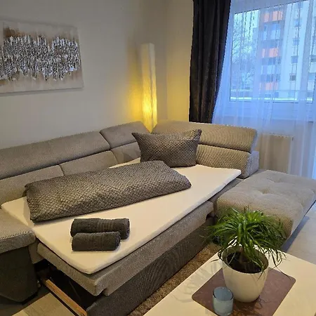 Zentrumsnahe 2-zimmer Mit Balkon, Garage, Nahe öpnv Für 4 Personen Apartment